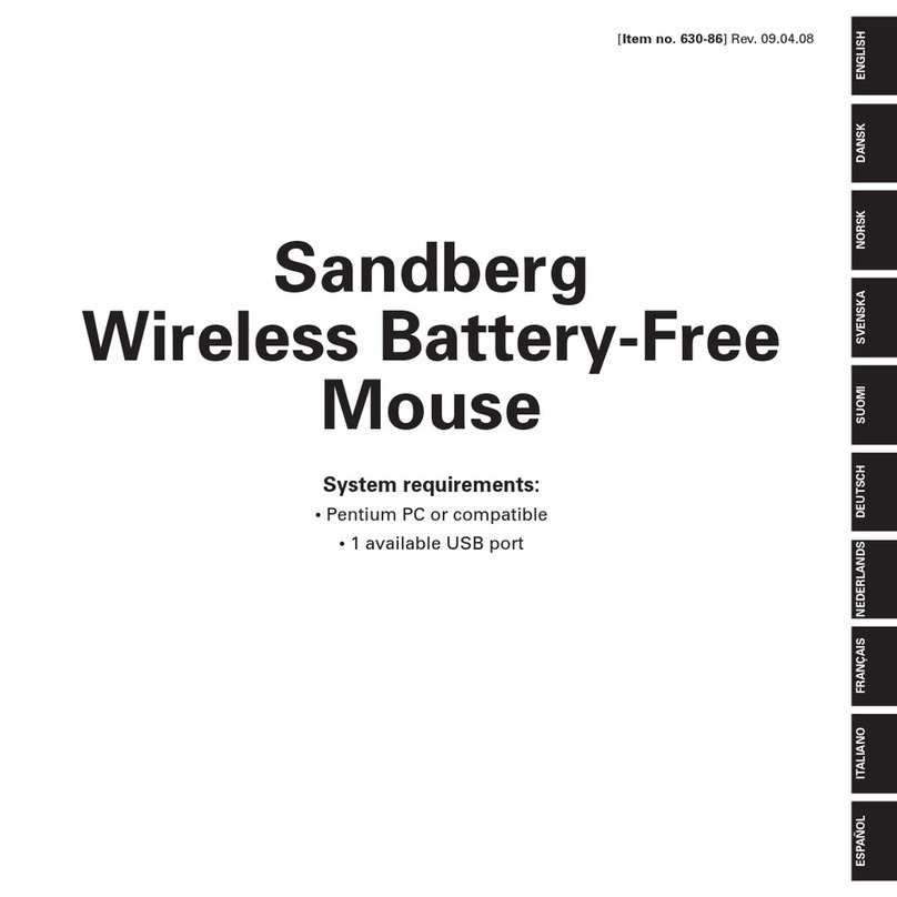 Sandberg Wireless Battery-Free Mouse User manual