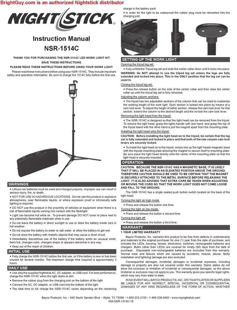 Night Stick NSR-1514C User manual Night Stick NSR-1514C User manual