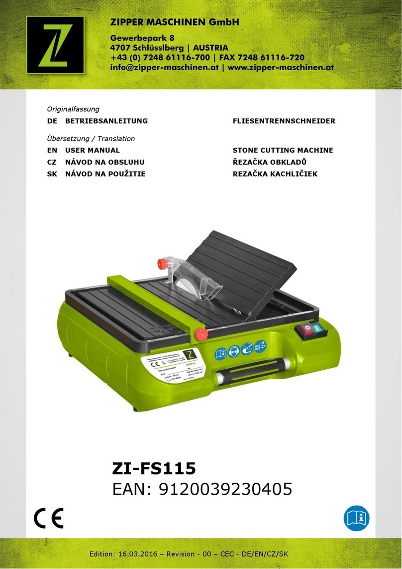 Z.I.P.P.ER MASCHINEN ZI-FS115 User manual