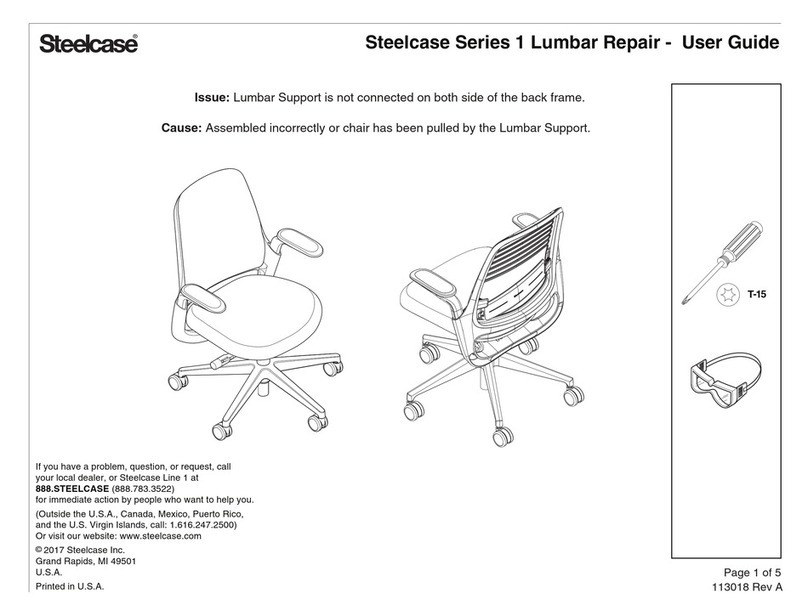 Steelcase Lumbar 1 Series User manual