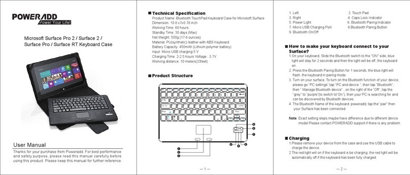 Poweradd MS-241 user manual