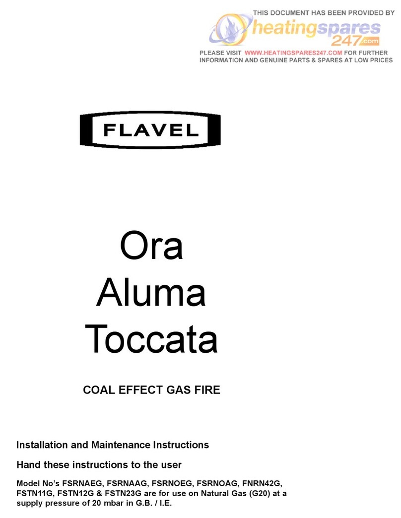 Flavel Ora Installation and maintenance instructions