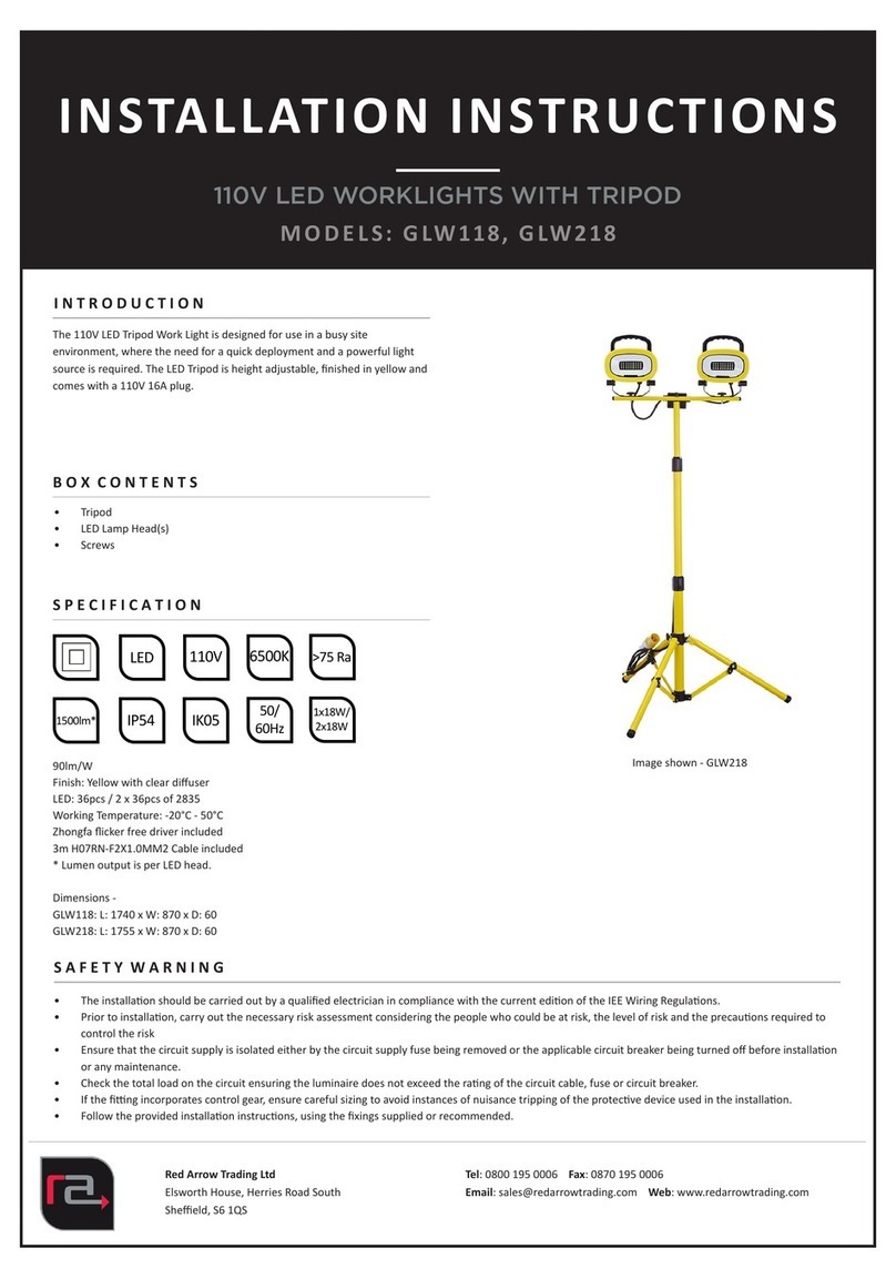 Red Arrow GLW118 installation instructions