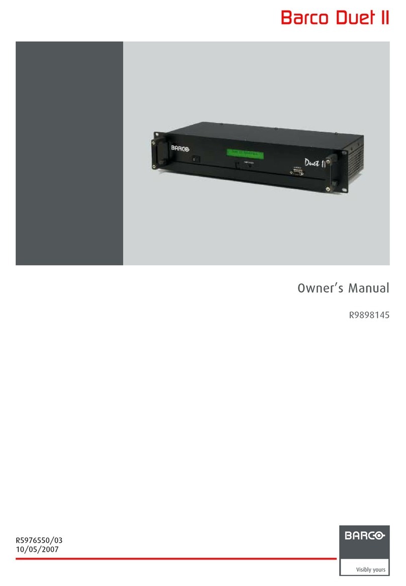 Barco Duet II owner's manual