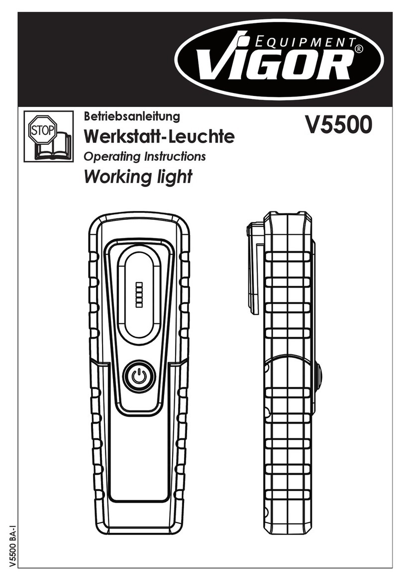 Vigor Equipment V5500 operating instructions