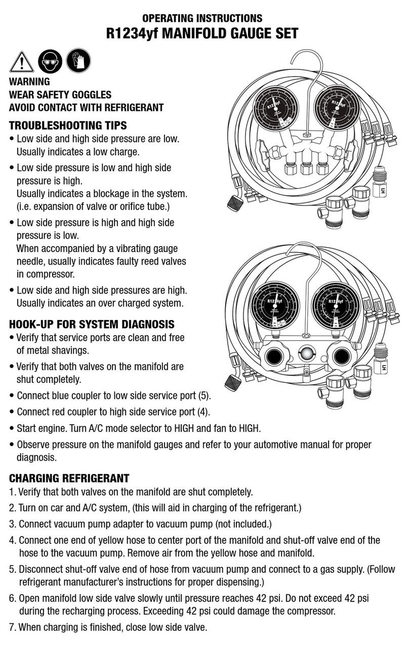Master cool R1234yf User manual