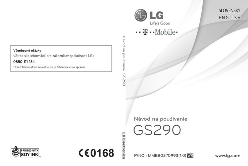 LG GS290 User manual