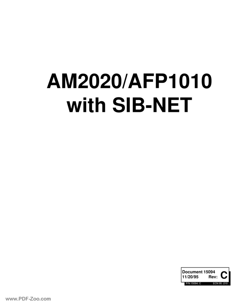 Notifier AM2020/AFP1010 User manual