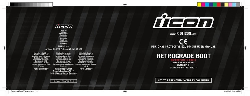 ICON RETROGRADE BOOT user manual ICON RETROGRADE BOOT user manual