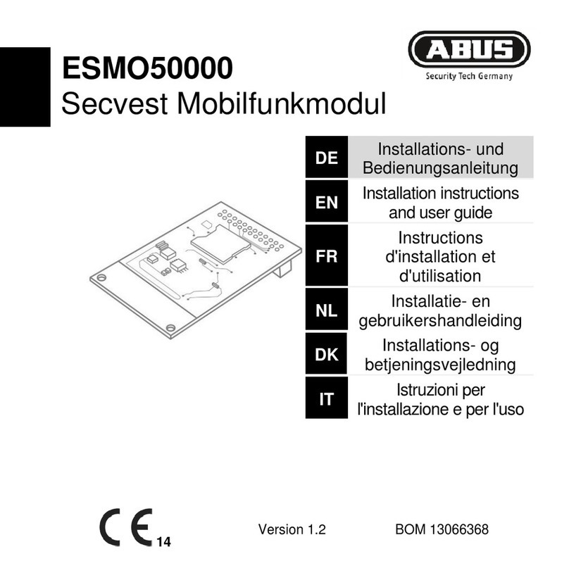 Abus ESMO50000 Mounting instructions
