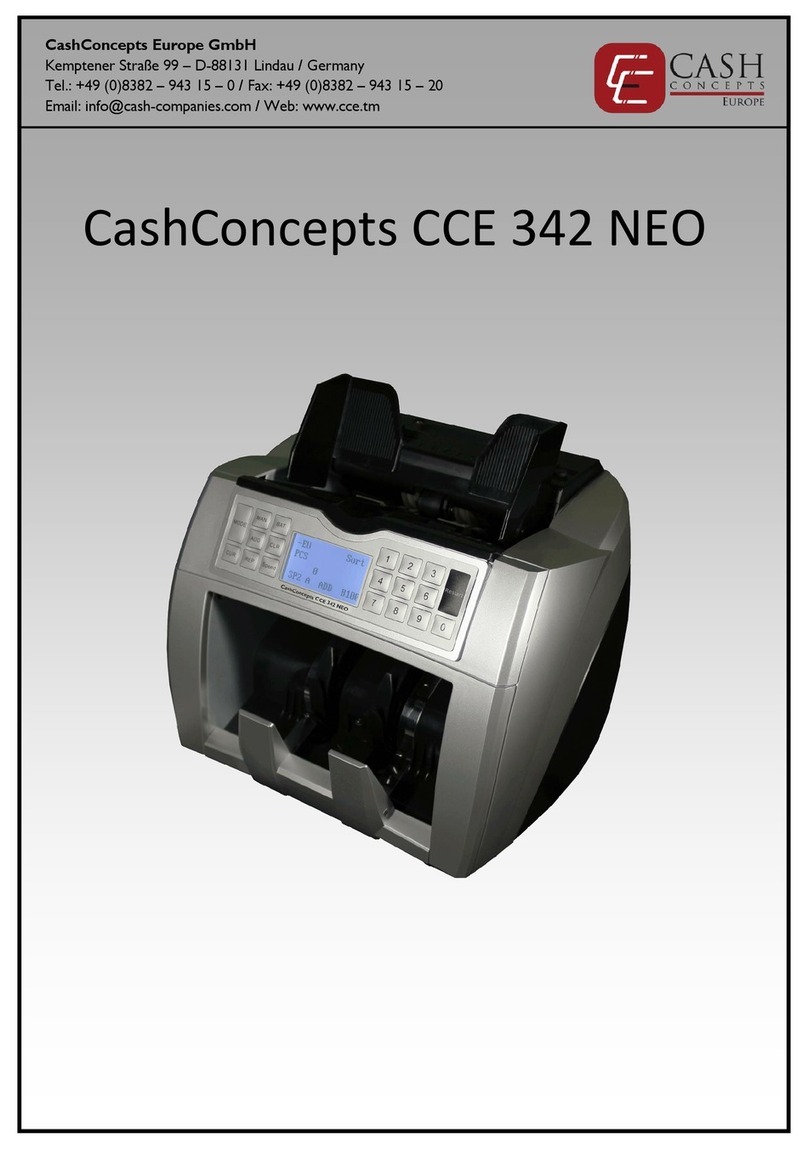 CashConcepts CCE 342 NEO manual