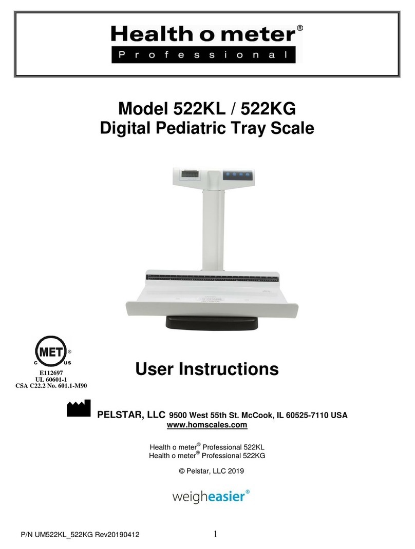 Health O Meter 522KL User instructions