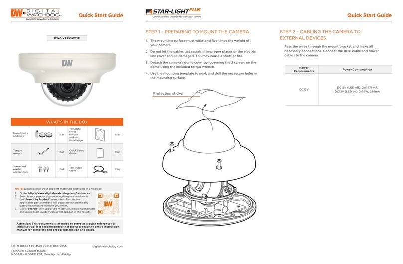 Digital Watchdog STAR-LIGHT PLUS DWC-V7553WTIR quick start guide