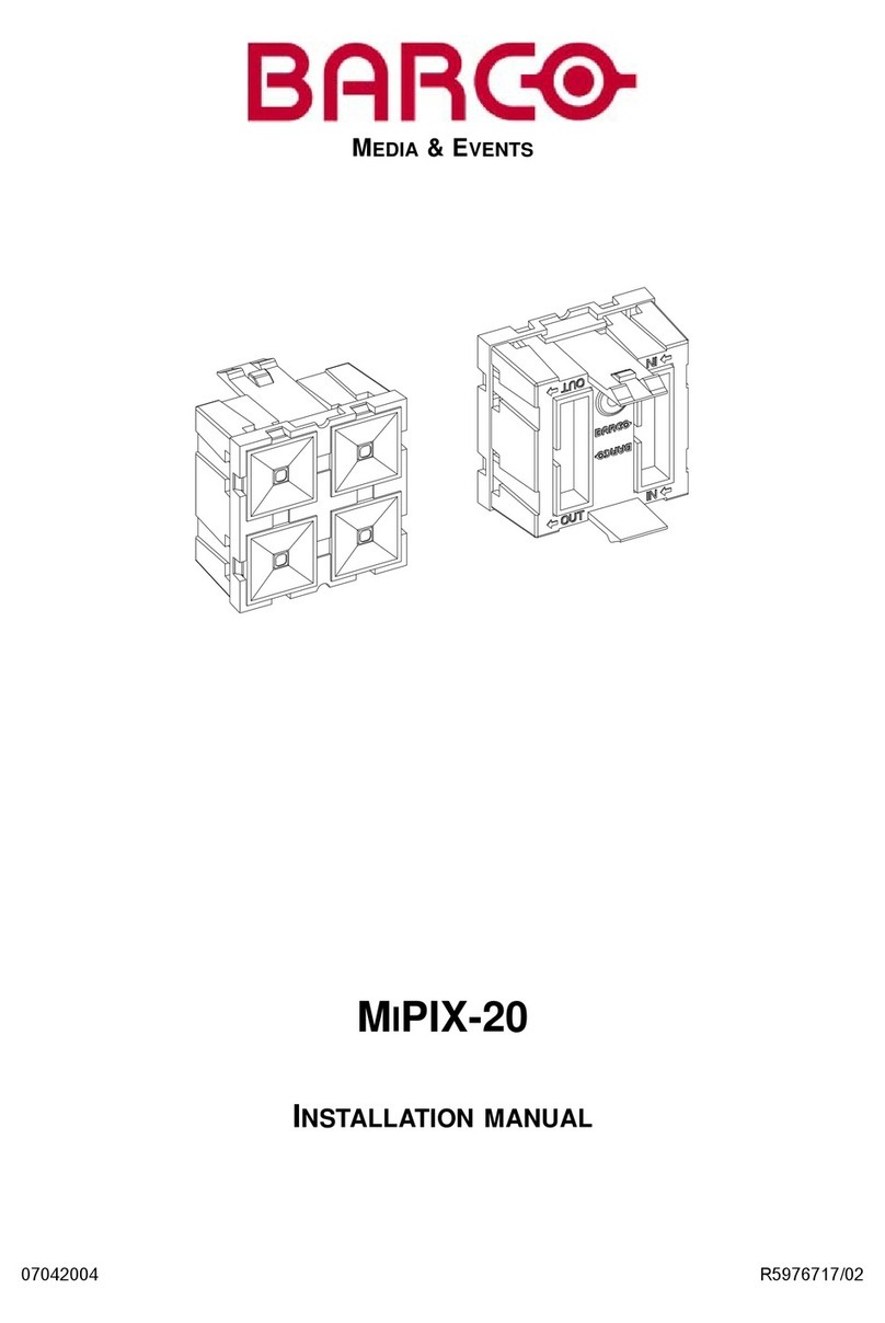 Barco MiPIX-20 installation manual