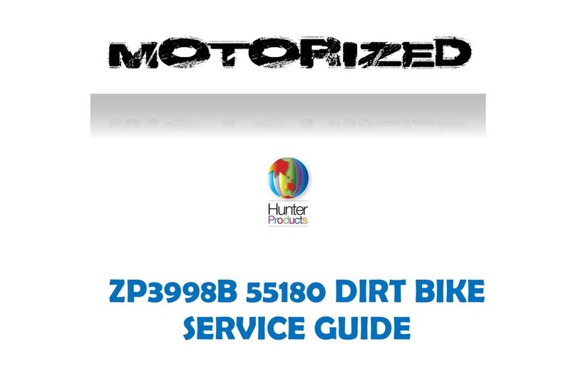 Hunter Products MOTORIZED ZP3998B 55180 User manual