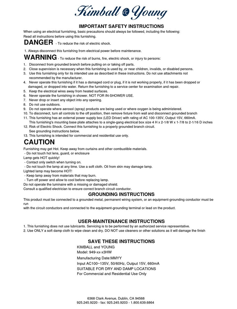 Kimball & Young 949HW manual
