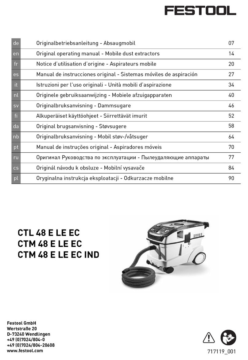 Festool CTM 48 E LE AC Installation instructions