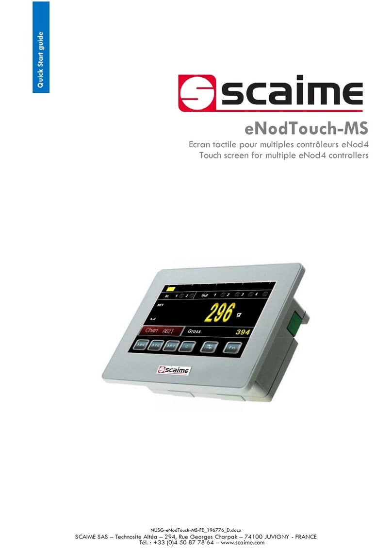 Scaime eNodTouch-MS quick start guide