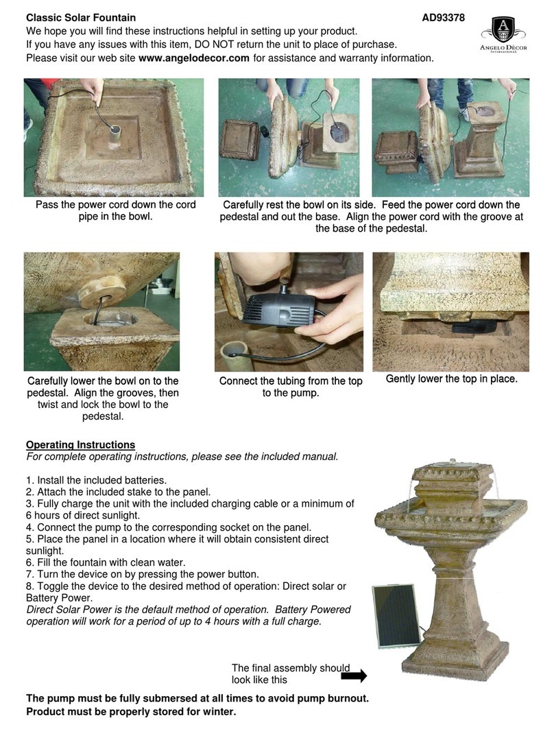 Angelo Decor AD93378 operating instructions