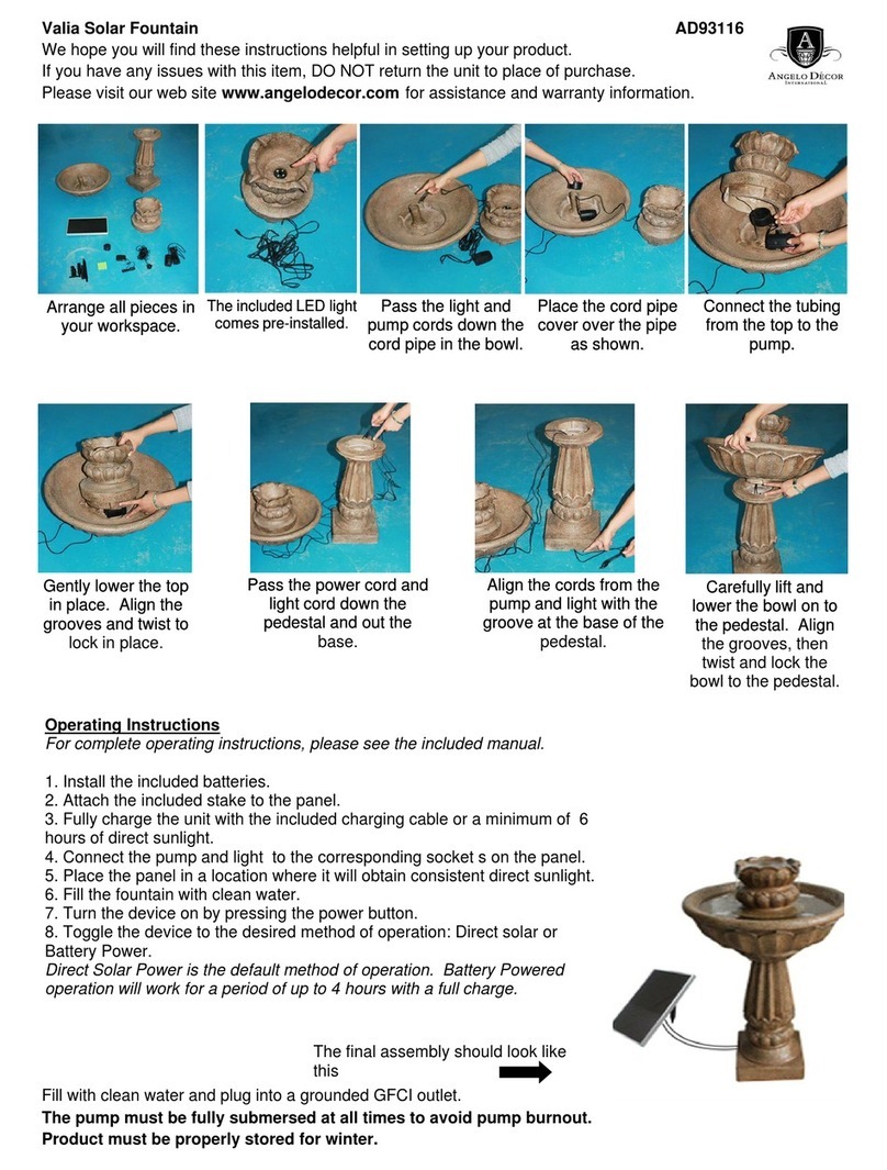 Angelo Decor AD93116 operating instructions
