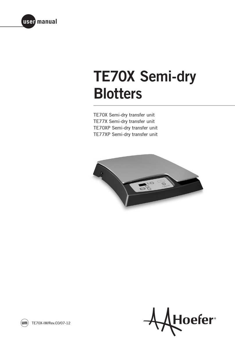 Hoefer TE70X User manual