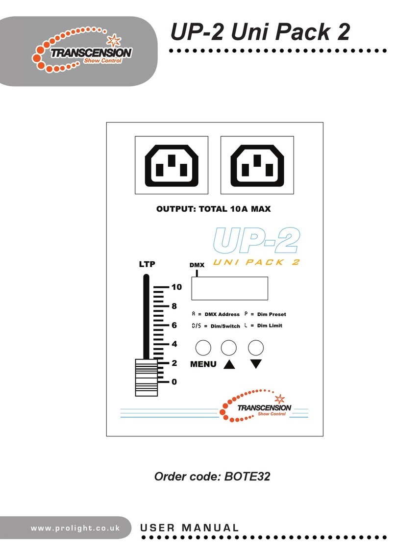 Transcension UP-2 Uni Pack 2 user manual