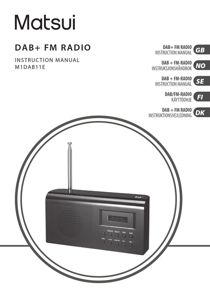 Matsui M1DAB11E instruction manual