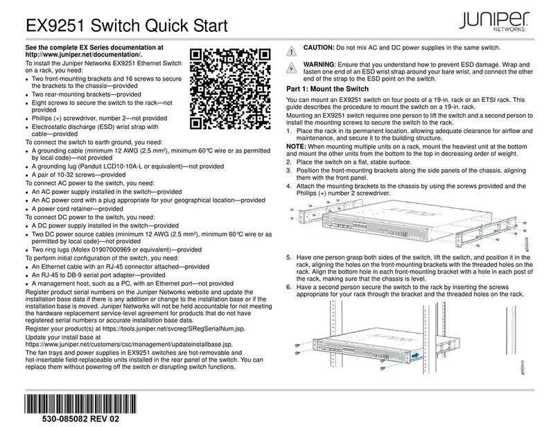 Juniper EX9251 quick start