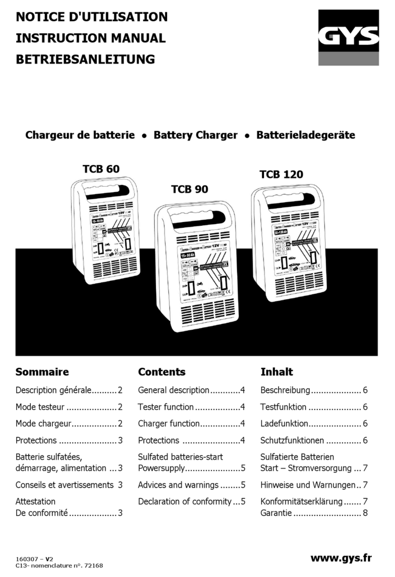GYS TCB 90 instruction manual
