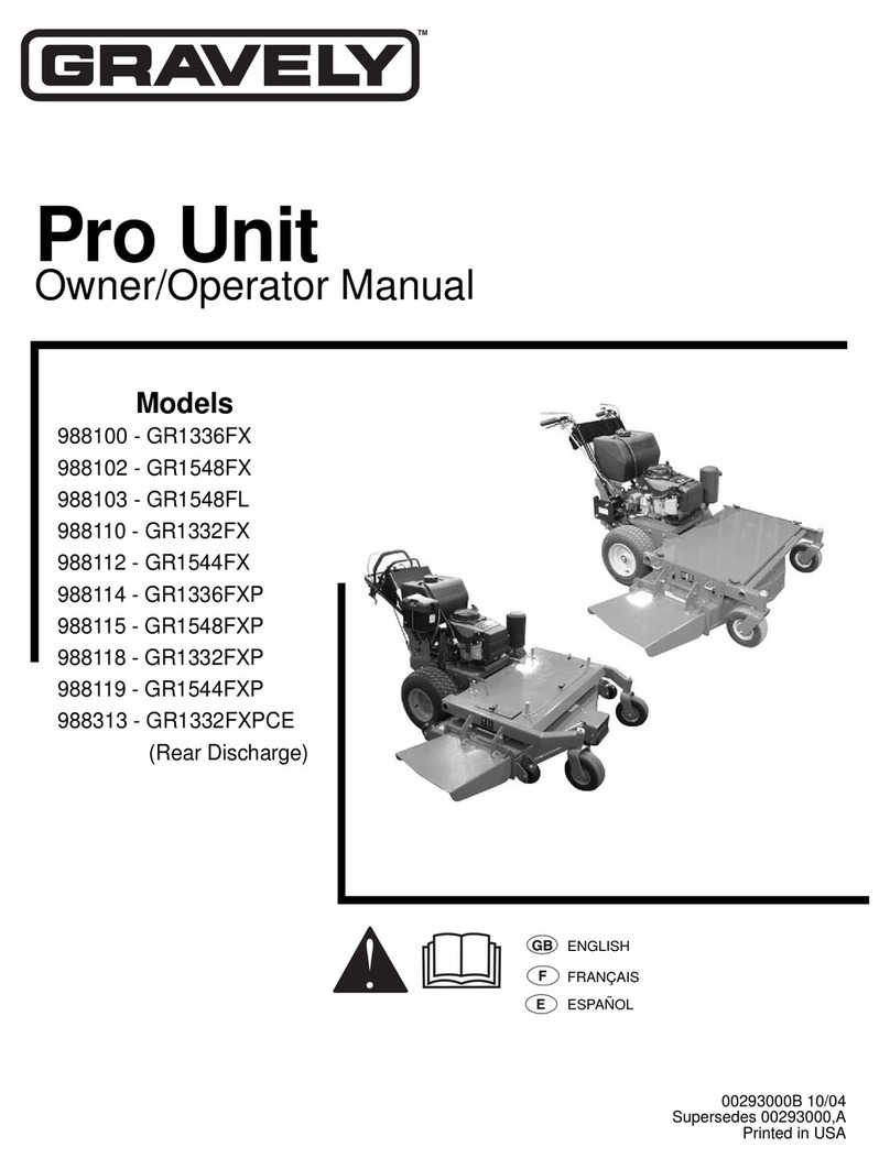 Gravely 988100 Owner's/operator's manual