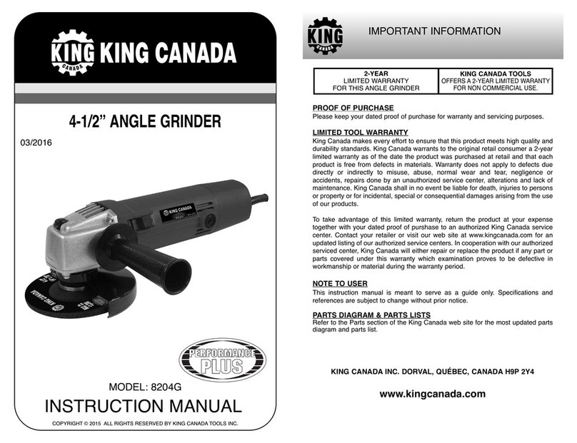King Canada 8204g instruction manual