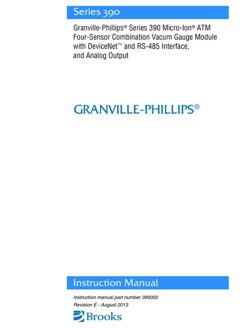 Granville-Phillips Micro-Ion DeviceNet 390 Series instruction manual