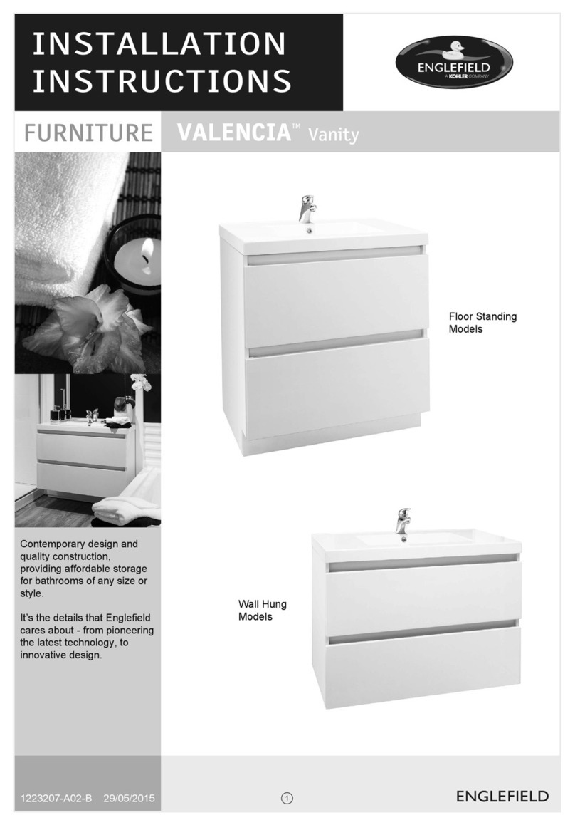 Kohler Englefield VALENCIA Vanity Series User manual Kohler Englefield VALENCIA Vanity Series User manual