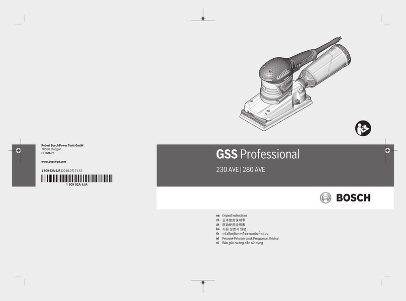 Bosch GSS Professional 280 AVE Original instructions