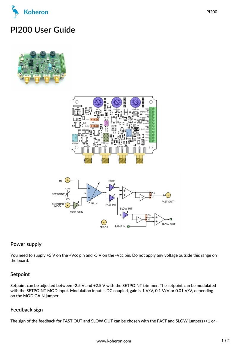 Koheron PI200 user guide