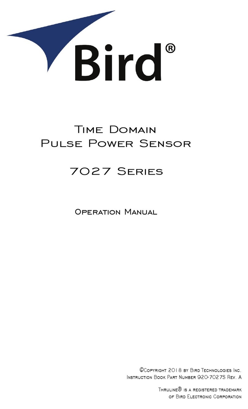 BIRD 7027 Series Operation manual