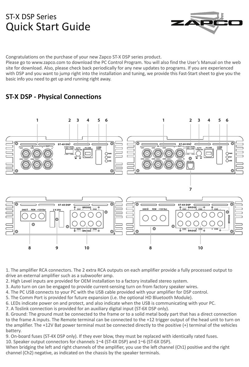 zapco ST-4X DSP quick start guide