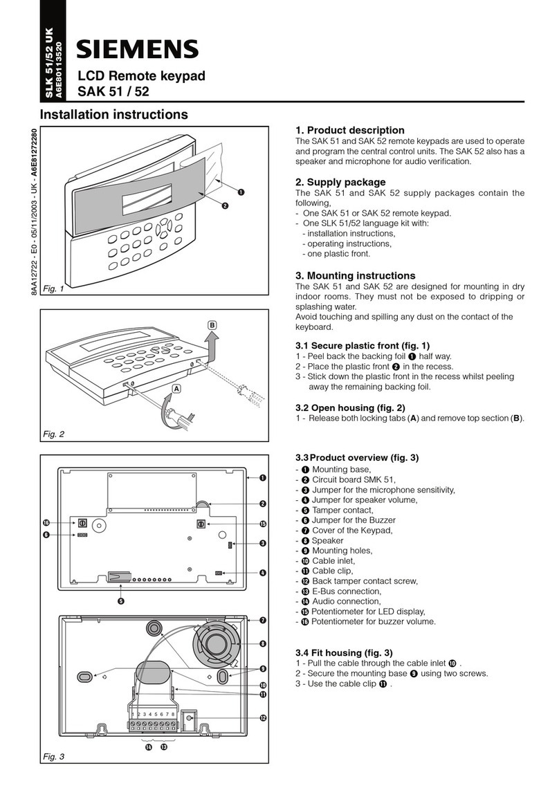 Siemens SAK 51 User manual