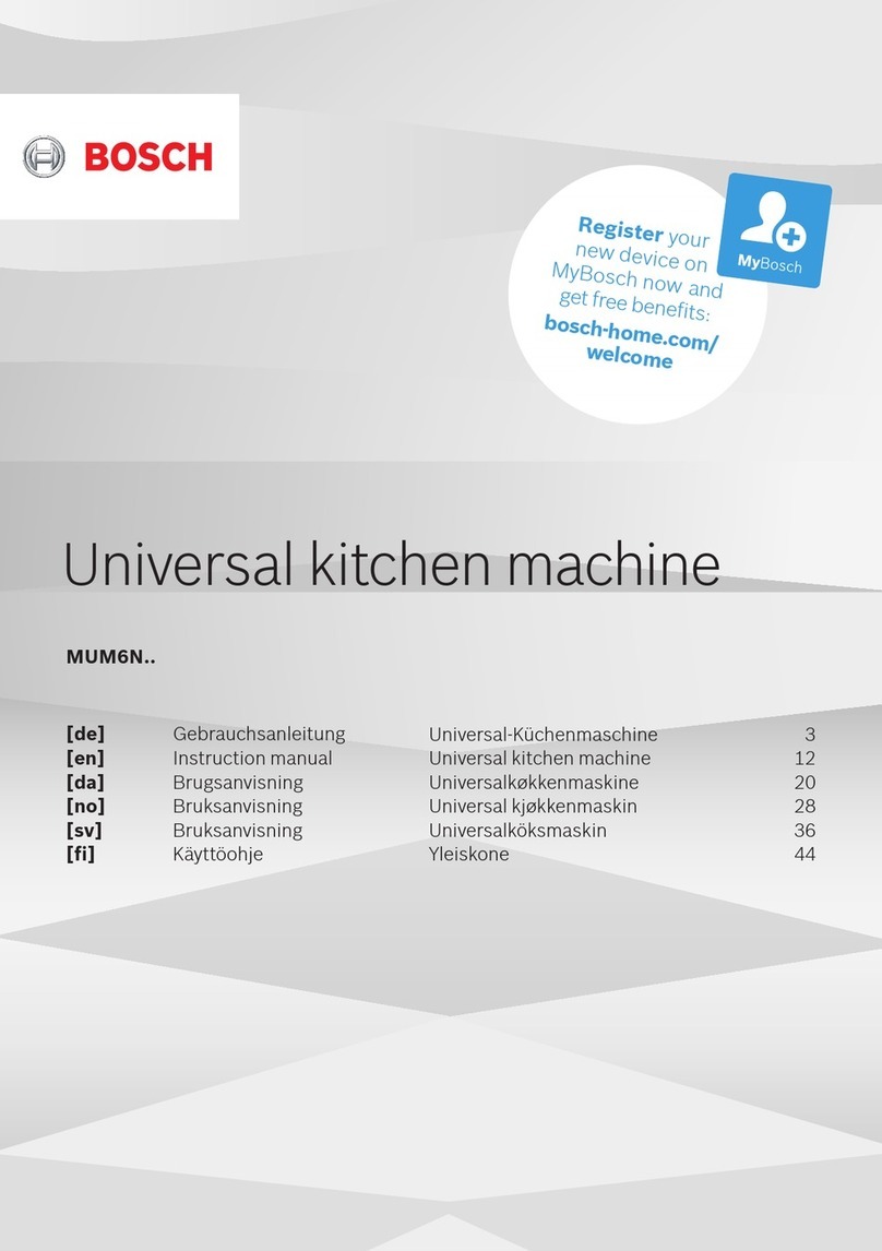 Bosch MUM6N Series User manual