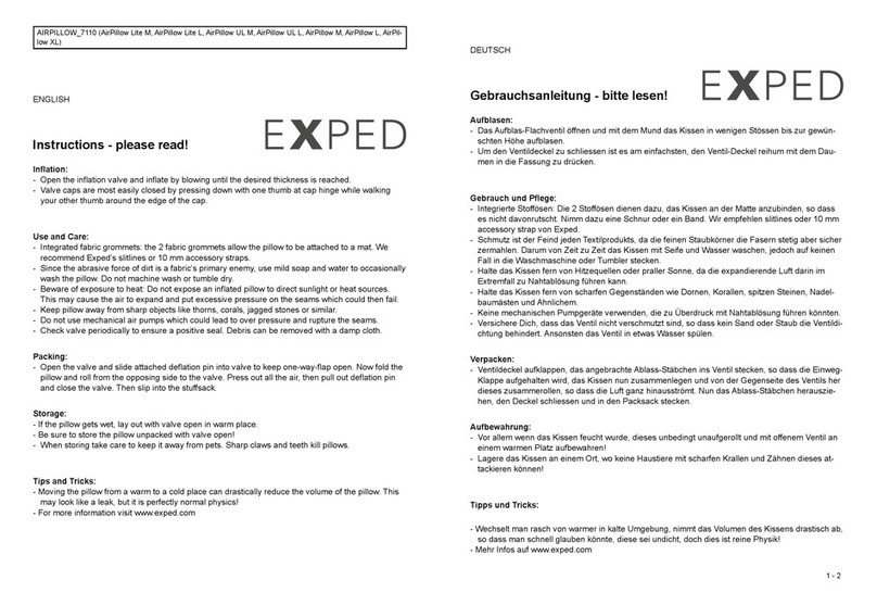 Exped AIRPILLOW 7110 instructions