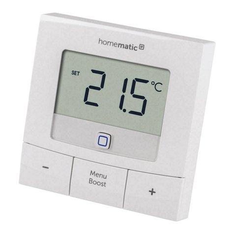 HomeMatic IP Wall Thermostat - basic HmIP-WTH-B Mounting instruction and operating manual