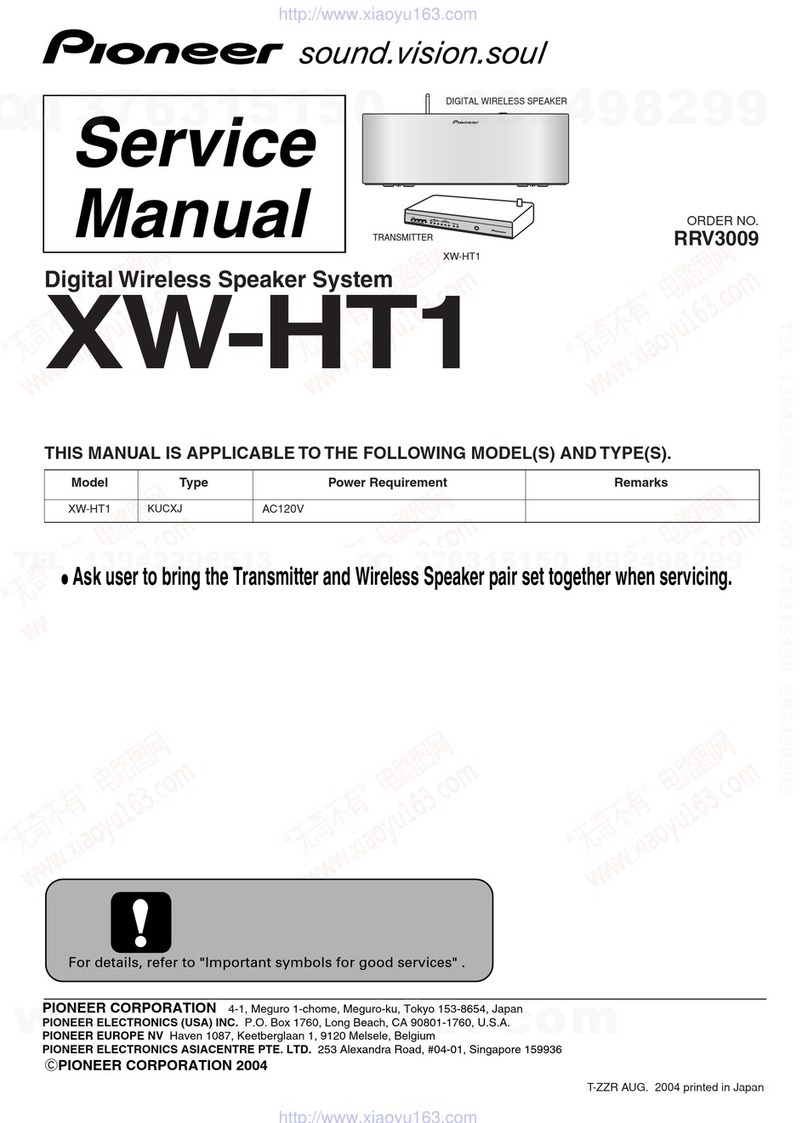 Pioneer XW-HT1 Service manual