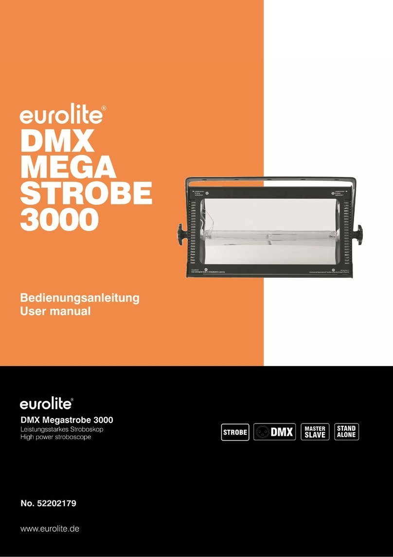 EuroLite DMX MEGASTROBE 3000 user manual