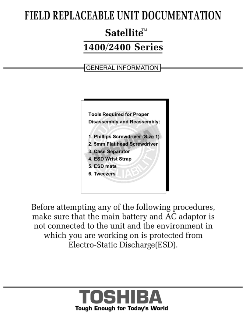 Toshiba Satellite 1400 Series Operator's manual Toshiba Satellite 1400 Series Operator's manual