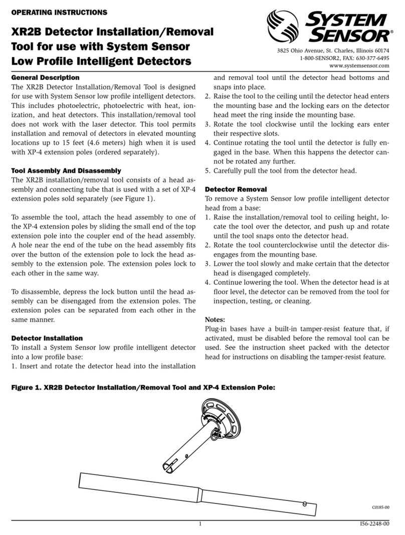 System Sensor XR2B User manual