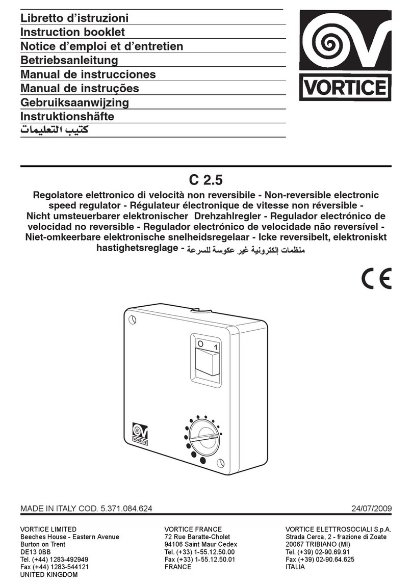 Vortice C 2.5 User manual