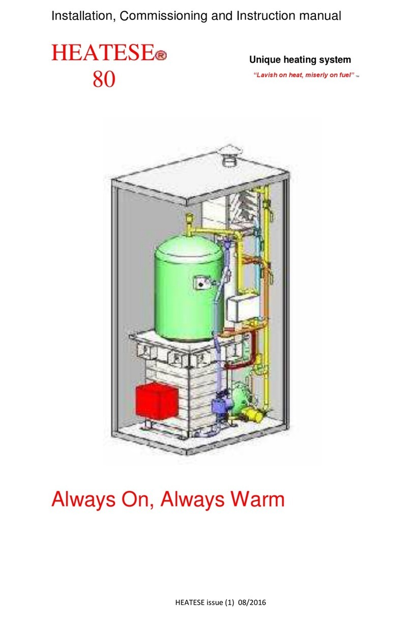 Heatese 80 Installation, Commissioning and Instruction manual