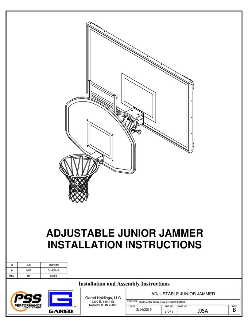Gared ADJUSTABLE JUNIOR JAMMER Installation and assembly instructions
