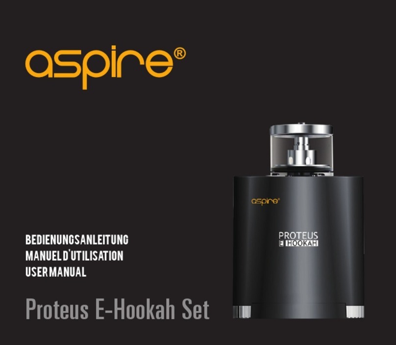 Aspire Proteus E-Hookah Set user manual