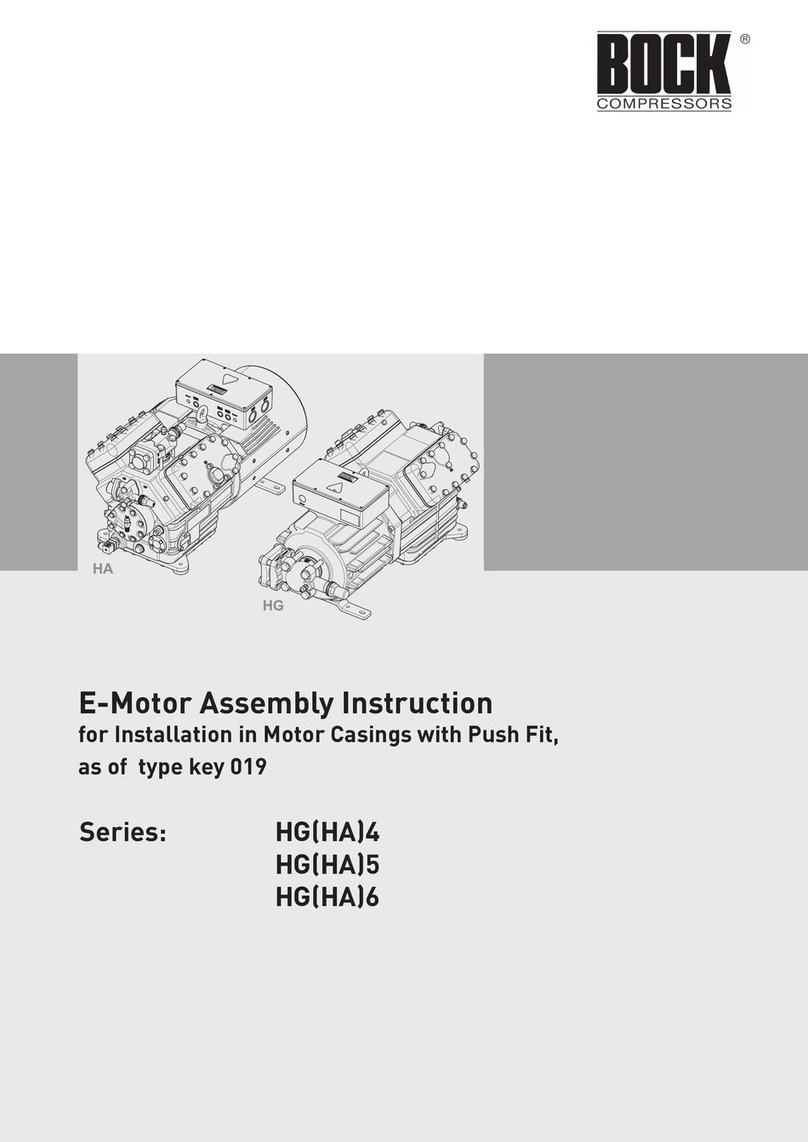 Bock compressors HA6 Assembly instructions